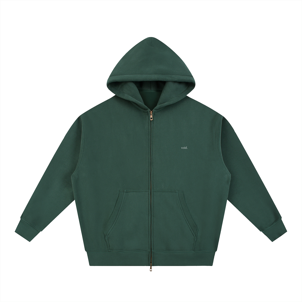 Essential Oversized Fleece Zip Hoodie