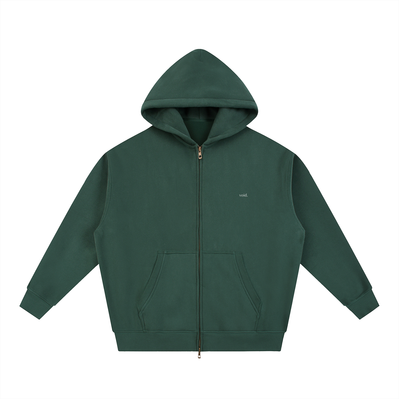 Essential Oversized Fleece Zip Hoodie