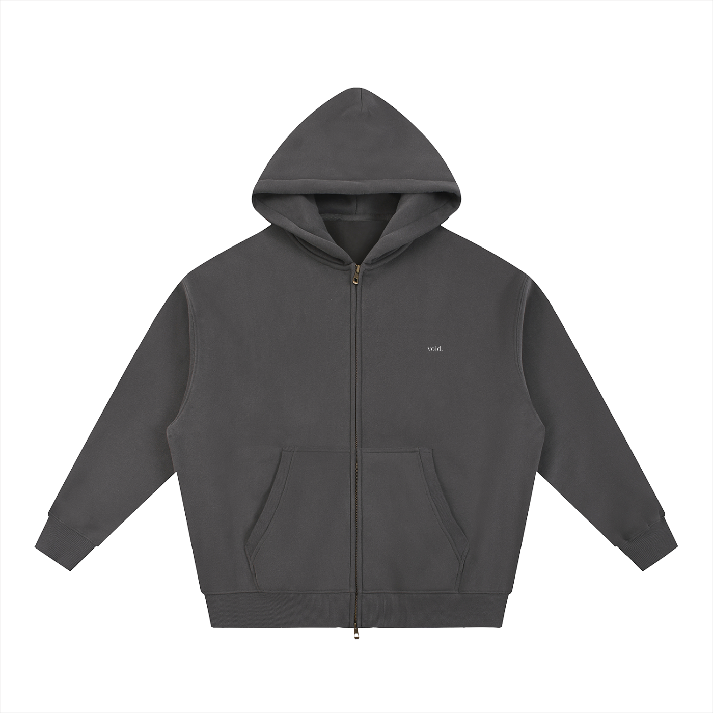 Essential Oversized Fleece Zip Hoodie